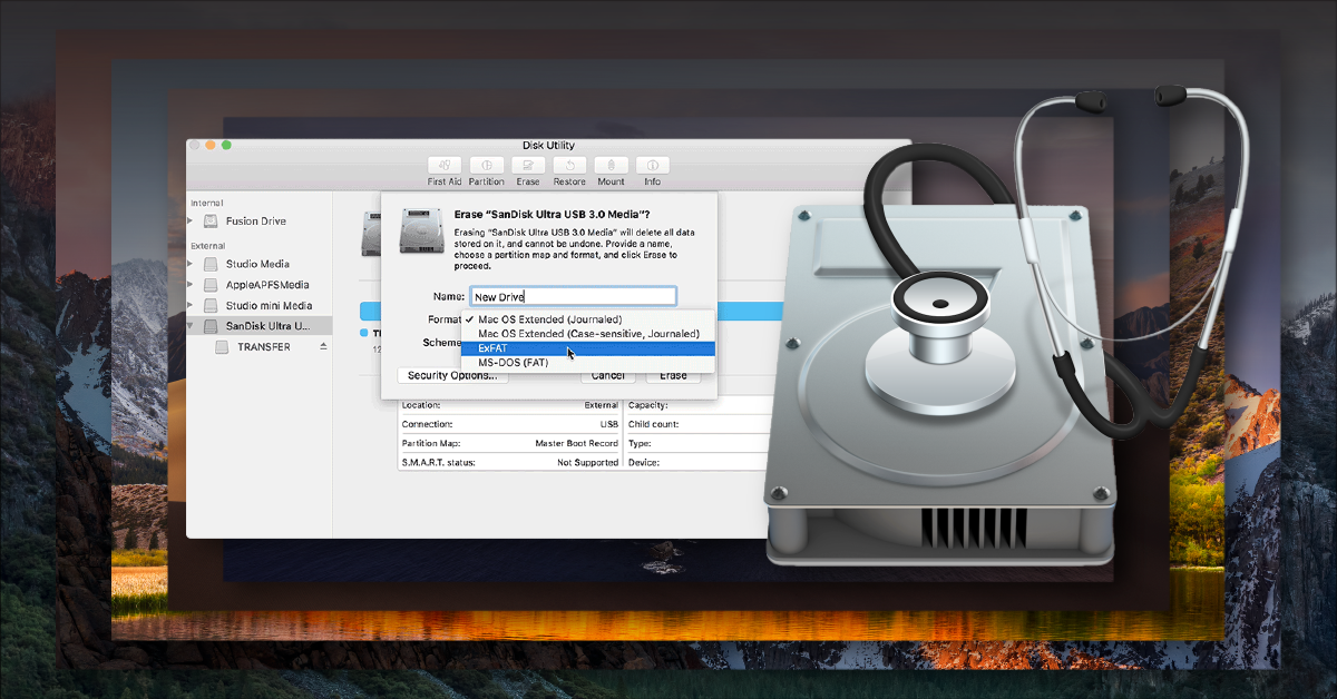 formatting internal hdd for fresh install on mac